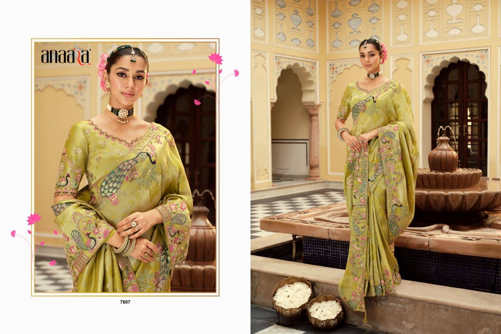 Anaara 7801 Series By Tathastu 7801 To 7812 Series Indian Traditional Bridal Wear Collection Beautiful Stylish Fancy Colorful Party Wear & Occasional Wear Silk Sarees At Wholesale Price